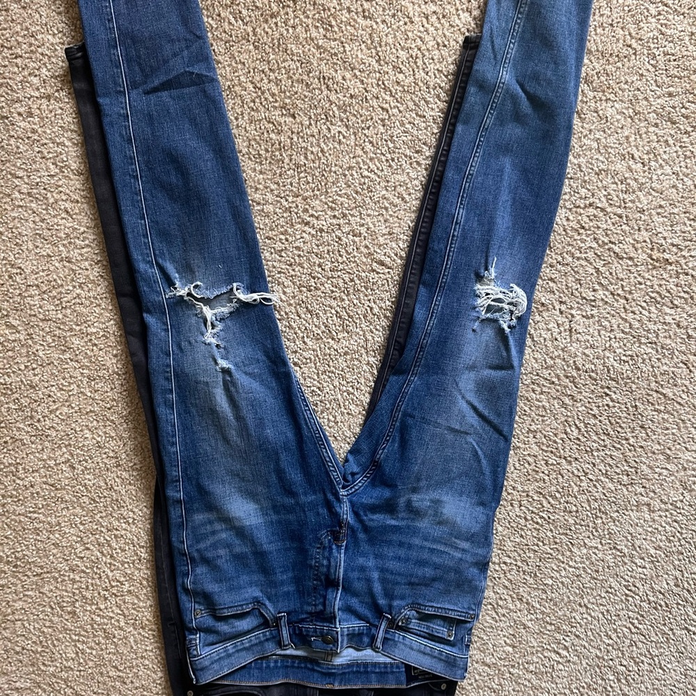 Blue Distressed Women's Jeans
